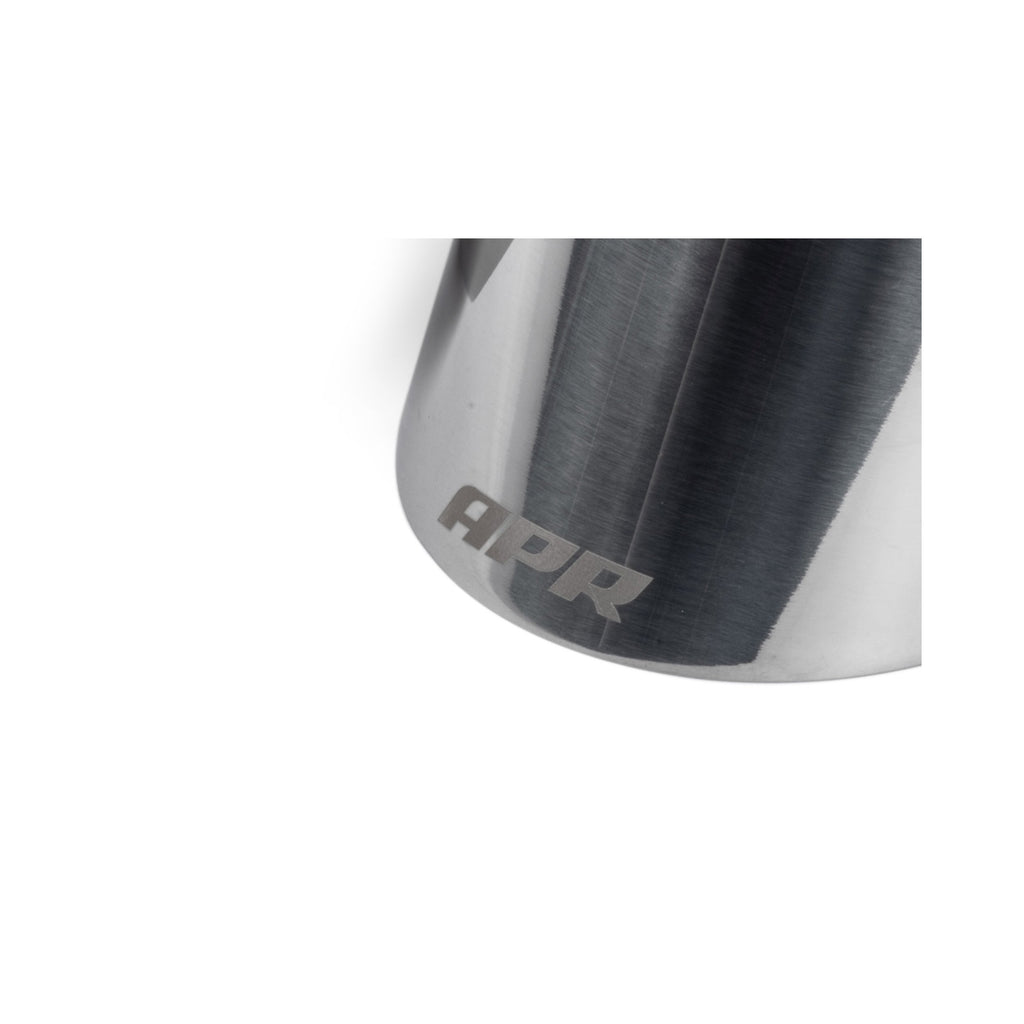 APR Single-Walled 4" Slash-Cut Tips (Polished Silver) - Set of 2