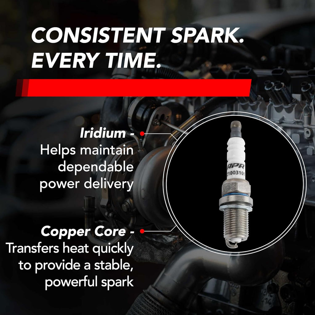 APR Iridium Pro Spark Plugs - Heat Range 9 (EA113, EA888.1/2, EA837 Engines)