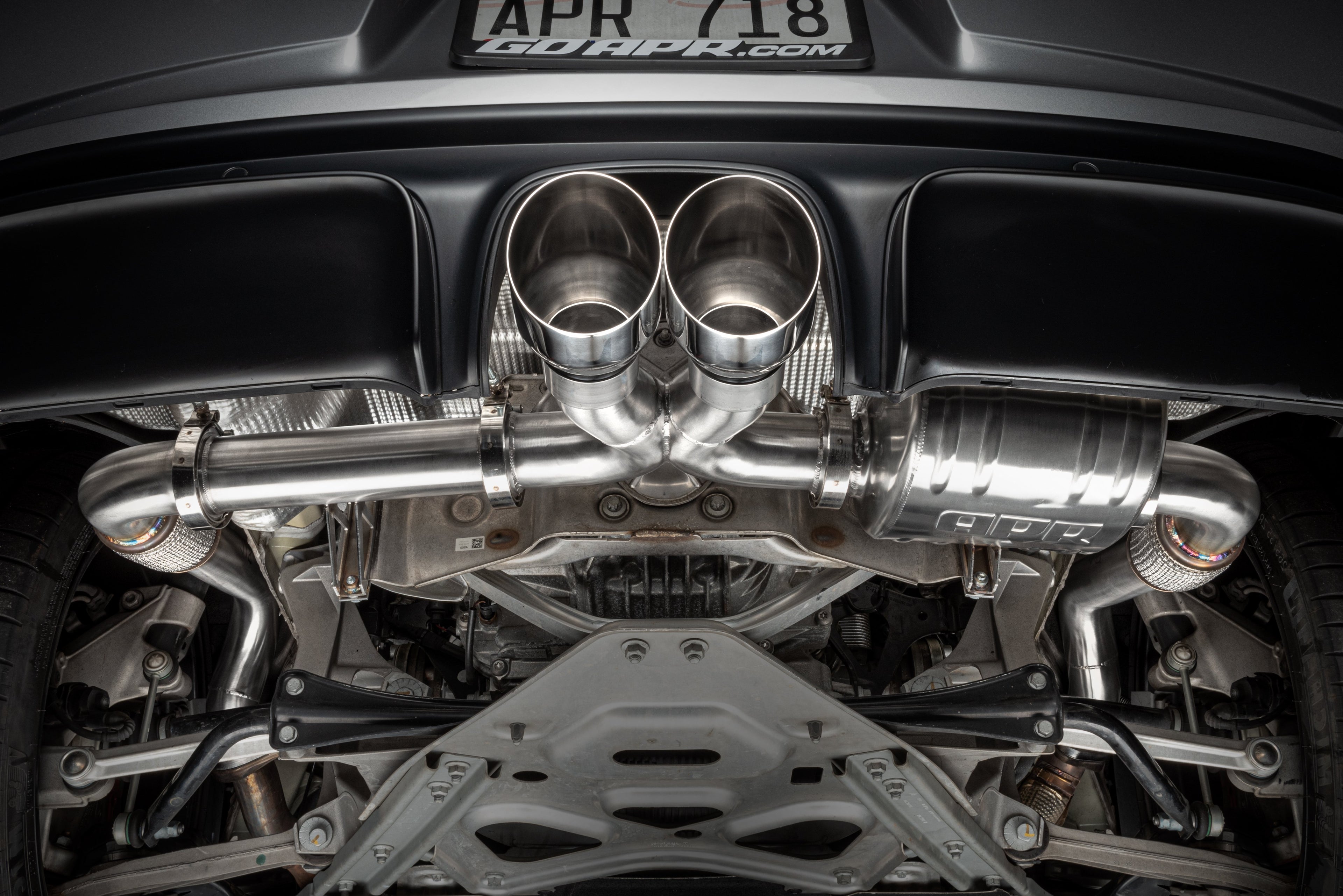 APR Catback Exhaust System Right Muffler - 718 (982) 2.0T/2.5T