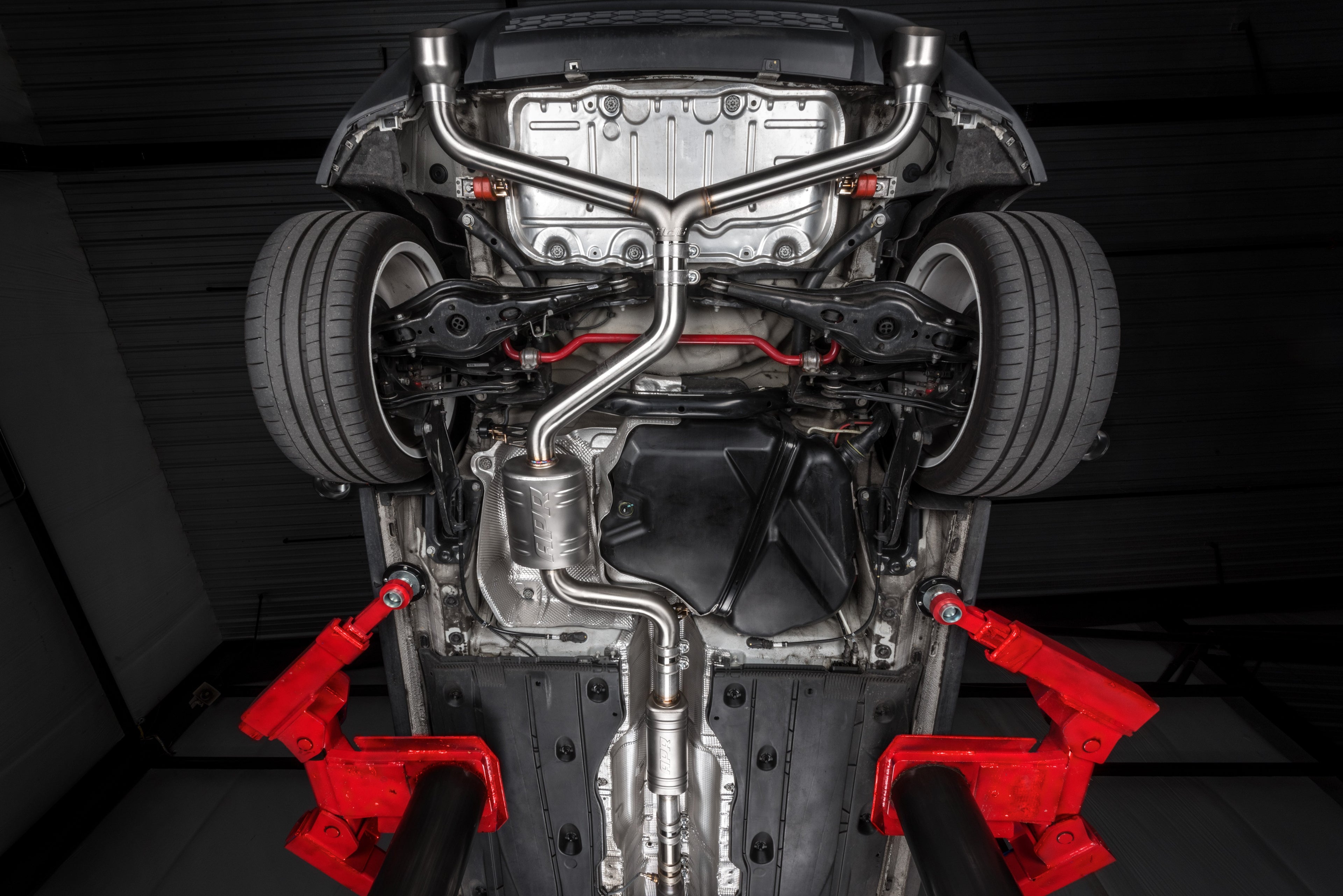 APR Catback Exhaust System (w/ Front Muffler) - GTI (MK7.5)