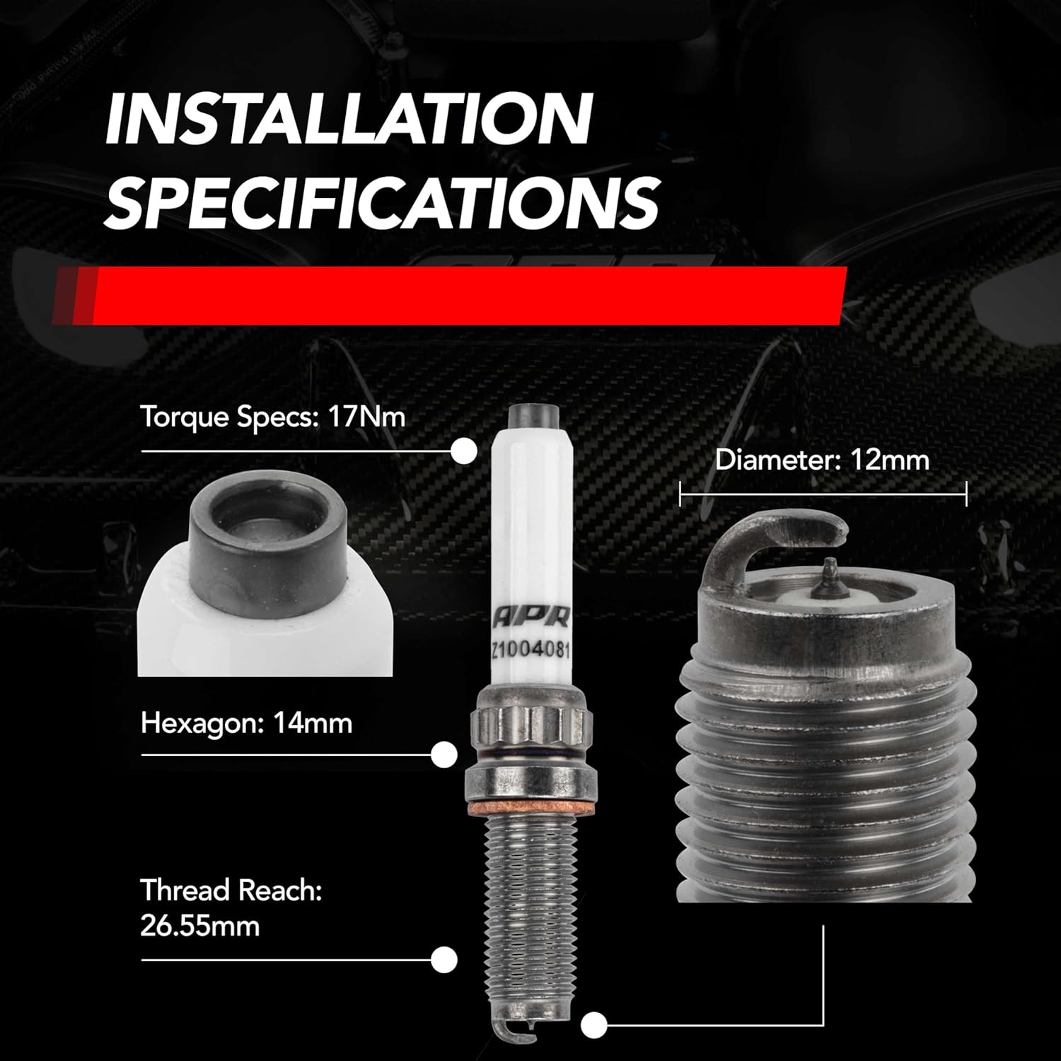APR Ignition Coil & Spark Plug Kit (3.0T EA839 6-cylinder engines)