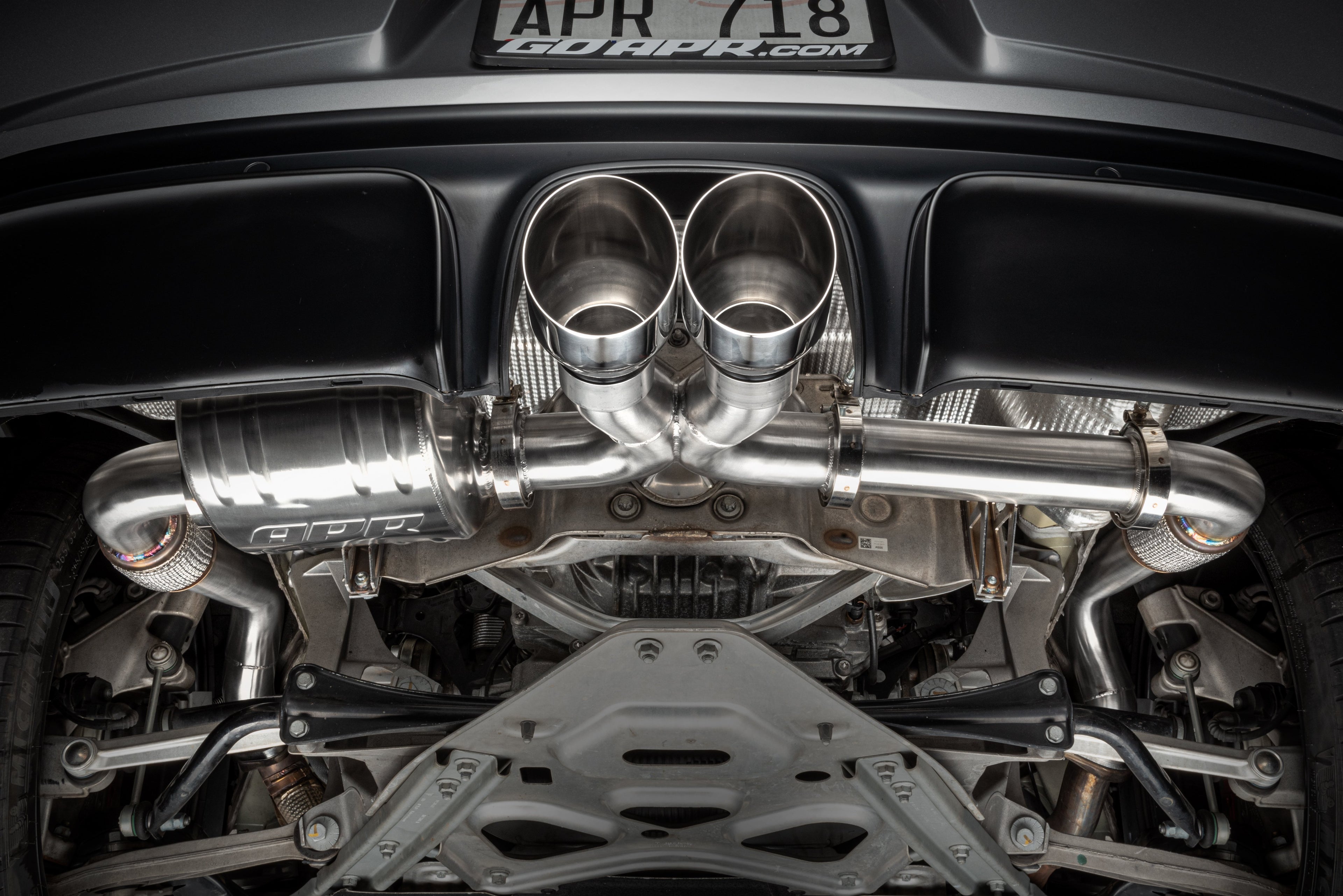 APR Catback Exhaust System Left Muffler - 718 (982) 2.0T/2.5T