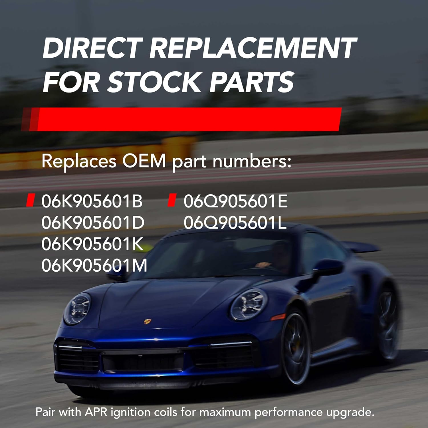 APR Iridium Pro Spark Plugs - Heat Range 9 (EA888.3/4, EA855.2, EA824 Engines)