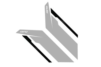APR Sideburns - Silver APR / Black Stripe