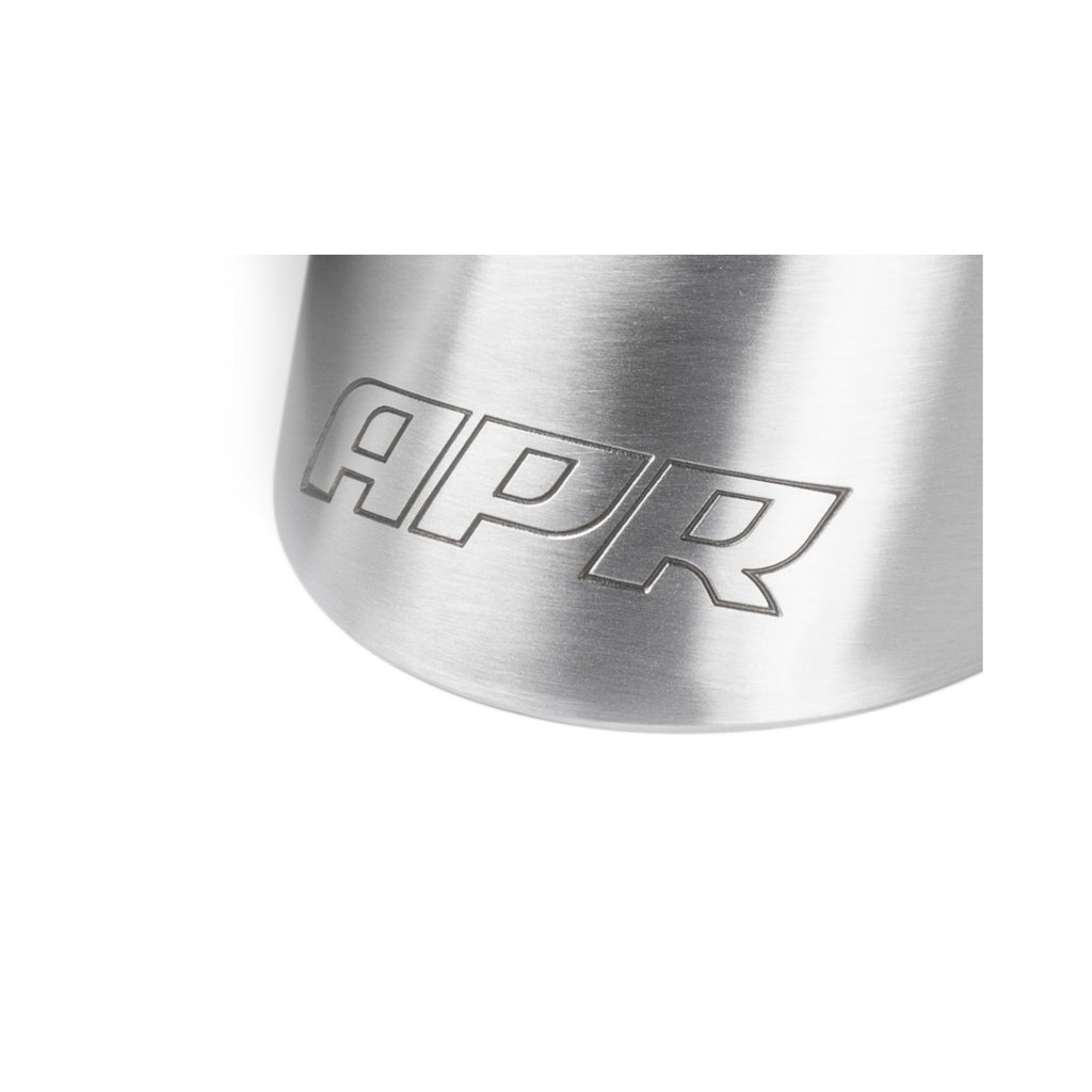 APR Double-Walled 3.5" Slash-Cut Tips (Brushed Silver) - Set of 2